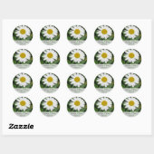 Daisy Save the Date Sticker (Blatt)
