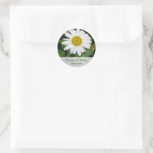Daisy Save the Date Sticker (Tasche)