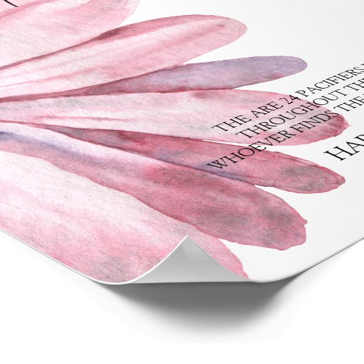 Daisy Schnuller Jagd Baby Duschgame Poster (Ecke)