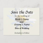 Daisy Shadow und Light Wedding Supplies Ankündigungspostkarte (Vorderseite)