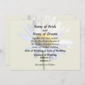 Daisy Shadow und Light Wedding Supplies Einladung (Vorne/Hinten)