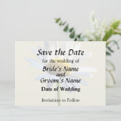 Daisy Shadow und Light Wedding Supplies Save The Date (Stehend Vorderseite)