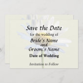 Daisy Shadow und Light Wedding Supplies Save The Date (Vorne/Hinten)