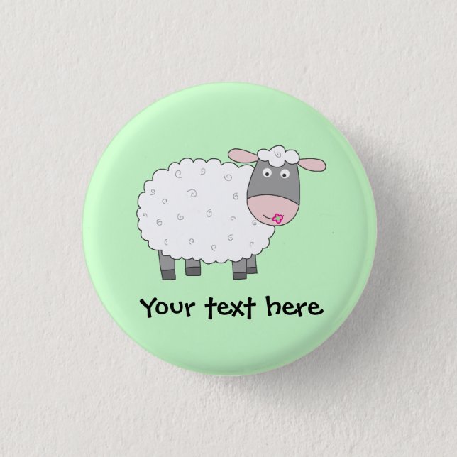 Daisy Sheep Button (Vorderseite)