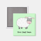Daisy Sheep Magnet (Vorderseite/Rückseite)
