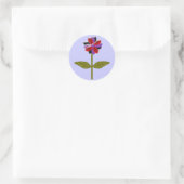 Daisy Shining Kunststoffaufkleber Runder Aufkleber (Tasche)