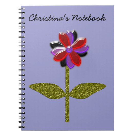 Daisy Shining Plastic Customizable Notebook Notizblock (Vorderseite)