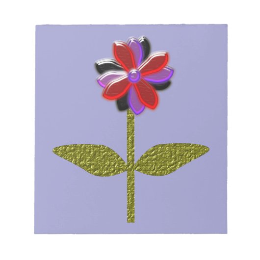 Daisy Shining Plastic Notepad Notizblock (Vorderseite)