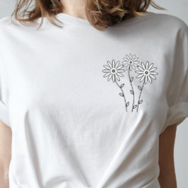 Daisy Shirt, Wildflower Shirt, Floral Shirt Gift