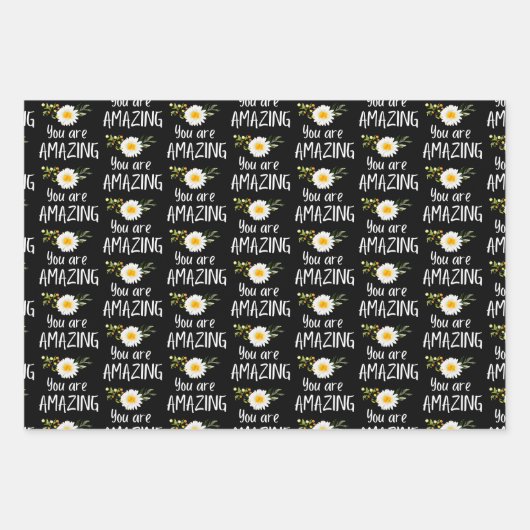 Daisy Sie sind Phantastische Papierblätter Geschenkpapier Set (Vorderseite)