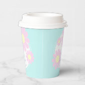 Daisy Simple Baby Shower Blue Pappbecher (Rechts)