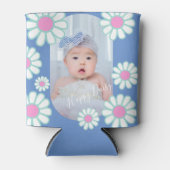 Daisy Simple Blue Foto Dosenkühler (Vorderseite)
