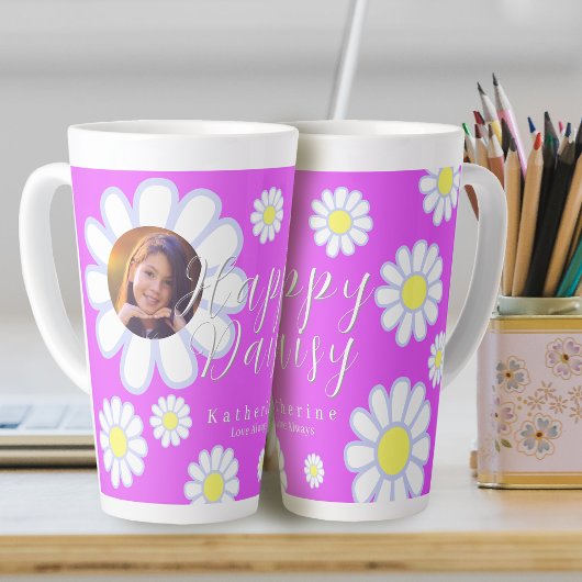 Daisy Simple Foto Violet Milchtasse