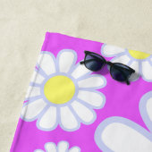 Daisy Simple Foto Violet Strandtuch (Beispiel)