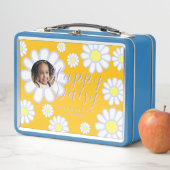 Daisy Simple Foto Yellow Metall Brotdose (Beispiel)