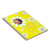 Daisy Simple Foto Yellow Notizblock (Rechte Seite)