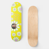 Daisy Simple Foto Yellow Skateboard (Vorderseite)