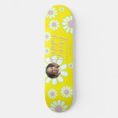 Daisy Simple Foto Yellow Skateboard (Vorderseite)