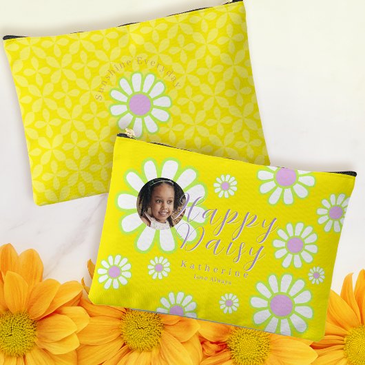 Daisy Simple Foto Yellow Zubehörtasche