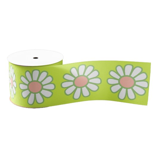 Daisy Simple Green Ripsband (Spule)