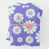 Daisy Simple Lila Geschenkpapier Set (Beispiel)