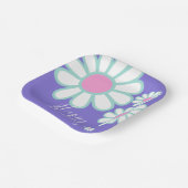 Daisy Simple Lila Pappteller (Gewinkelt)