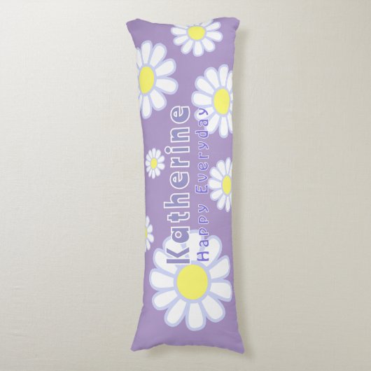 Daisy Simple Lilac Seitenschläferkissen (Vorderseite Vertikal)