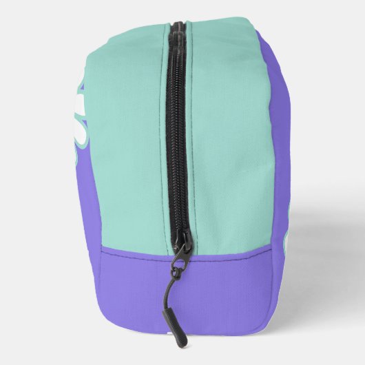 Daisy Simple Monogram Lila Waschbeutel (Rechts)