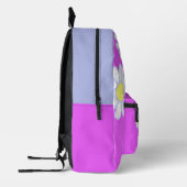 Daisy Simple Monogram Violet Bedruckter Rucksack (Links)