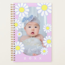 Daisy Simple Pastel Pink Foto Baby Planer