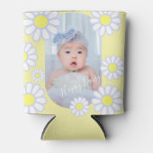 Daisy Simple Pastel Yellow Foto Baby Dosenkühler (Vorderseite)