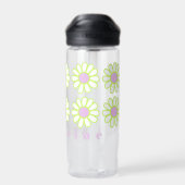 Daisy Simple Pink White Trinkflasche (Rückseite)