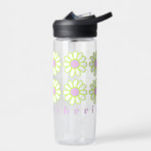 Daisy Simple Pink White Trinkflasche (Links)