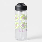 Daisy Simple Pink White Trinkflasche (Vorderseite)