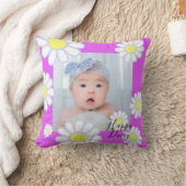 Daisy Simple Violet Foto Kissen (Decke)