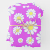 Daisy Simple Violet Geschenkpapier Set (Beispiel)