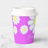 Daisy Simple Violet Pappbecher (Rechts)
