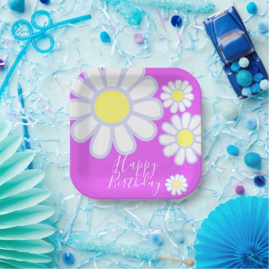 Daisy Simple Violet Pappteller (Party)