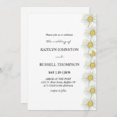 Daisy Simple Wedding Einladung (Vorne/Hinten)