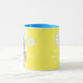 Daisy Simple Yellow Foto Baby Tasse (Zentrum)