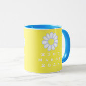 Daisy Simple Yellow Foto Baby Tasse (VorderseiteRechts)