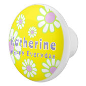 Daisy Simple Yellow Keramikknauf (Rechts)