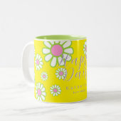 Daisy Simple Yellow Zweifarbige Tasse (Vorderseite Links)