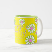 Daisy Simple Yellow Zweifarbige Tasse (VorderseiteRechts)