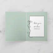 Daisy Sketch über grünes Denken Karte (Innenseite)