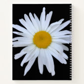 Daisy Sketchbook Schwarz-weißes Script-Notebook Notizblock (Rückseite)