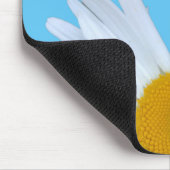 Daisy Sky Blue Elegantes White Script Mousepad (Ecke)