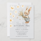 Daisy Some Bunny wird Eins Ostern Einladung (Vorderseite)