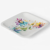 Daisy Spatter, lebhafte Farben, Pappteller (Gewinkelt)