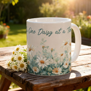 Daisy Spring Floral Lehrer Dankbarkeitsskript Kaffeetasse